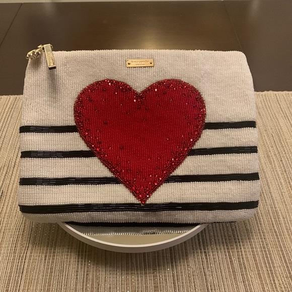 Kate Spade On Purpose RARE beaded clutch EUC